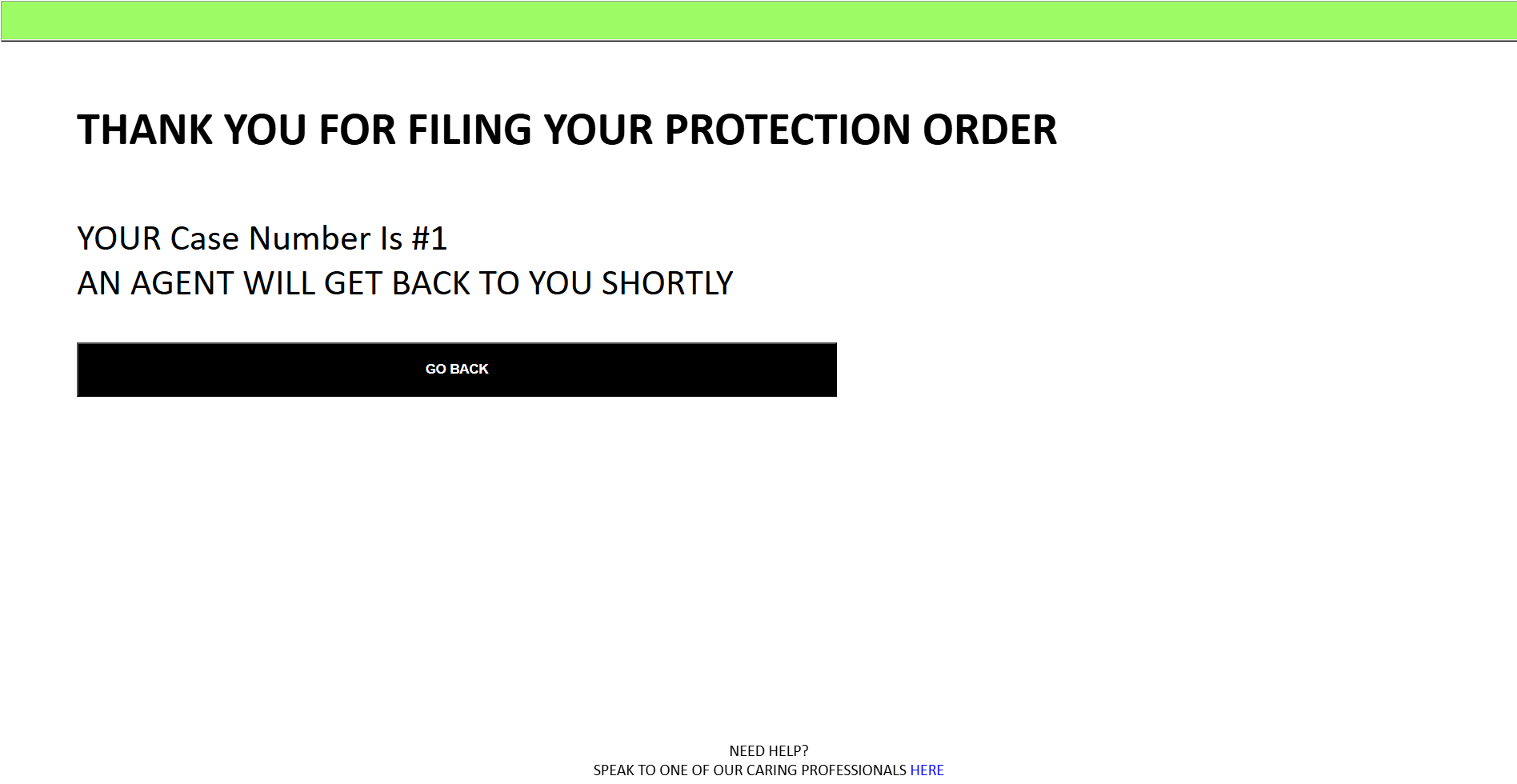 Filing Confirmation